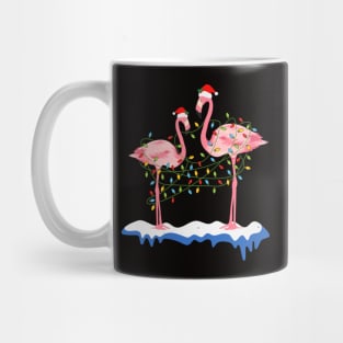 Fa La La La mingo Flamingo For Christmas Xmas Pajama Holiday Mug